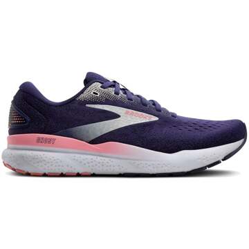 Brooks Ghost 16 Neutrale Schoen Dames-Donkerblauw,Koraal - 38.5