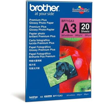 Brother Fotopapier Brother BP-71 A3 260gr glossy 20vel