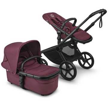 Bugaboo Kinderwagen Fox 5 Renew compleet Black /Dark Cherry Rood