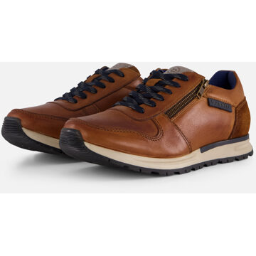 Bugatti Stranger Sneakers cognac Leer - 41,42,43,44,45,46