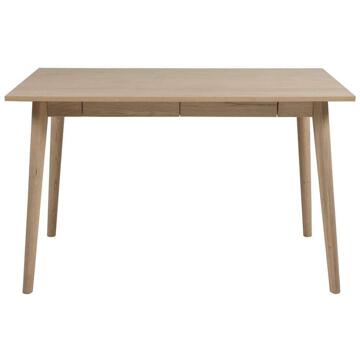 Bureau Lundo - Eiken - 60x120x75 Cm - Hout/MDF - Bruin