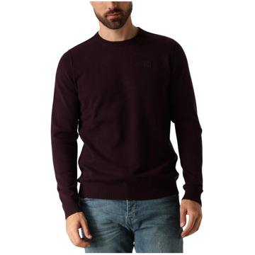 BUTCHER OF BLUE Paarse Crew Neck Sweater voor Heren Butcher of Blue , Purple , Heren - 2Xl,Xl,L,M,3Xl