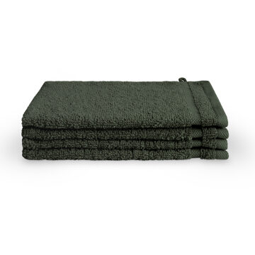 Byrklund Washand 16x21 cm 500gram Donker Groen - 12 stuks