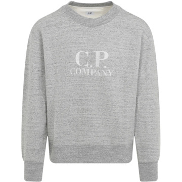 C.P. Company Grijze Sweatshirt voor Mannen Aw24 C.p. Company , Gray , Heren - Xl,L,M,S