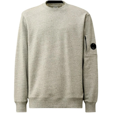 C.P. Company Katoenen Gaas Crewneck Sweatshirt C.p. Company , Gray , Heren - 2Xl,Xl,L,M