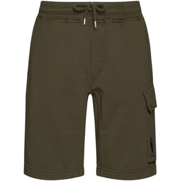 C.P. Company Olijfgroene Cargo Shorts Lens Detail C.p. Company , Green , Heren