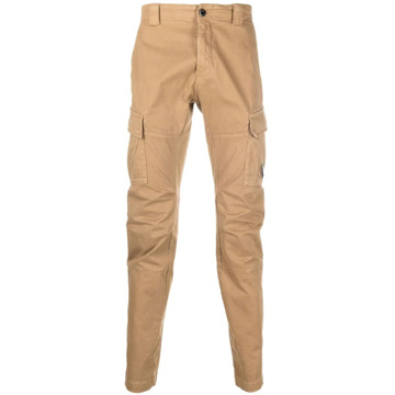 C.P. Company Satin Stretch Cargo Broek - 48 C.p. Company , Beige , Heren - M,Xs