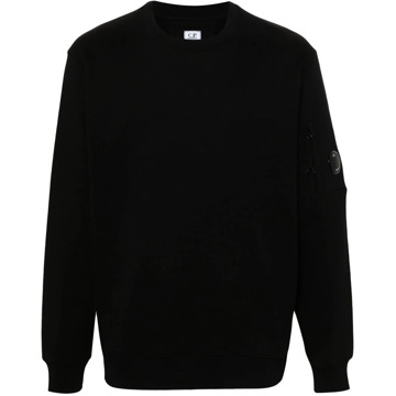 C.P. Company Zwarte Sweater Girocollo Carry Over C.p. Company , Black , Heren - 2Xl,Xl,L,3Xl