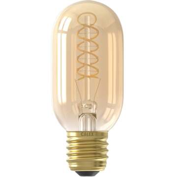 Calex Leen Bakker - Calex LED Buislamp - T45 - Goudkleur - E27 - 3,8W - 200LM - Glas - Goudkleurig - H11 Cm