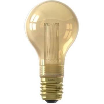 Calex Leen Bakker - Calex LED Standaardlamp - Goudkleur - E27 - 3,5W - 120LM - Dimbaar - Glas - Goudkleurig - H11.2 Cm