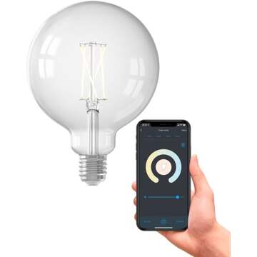 Calex Smart LED E27 G125 19 cm Globelamp Wit