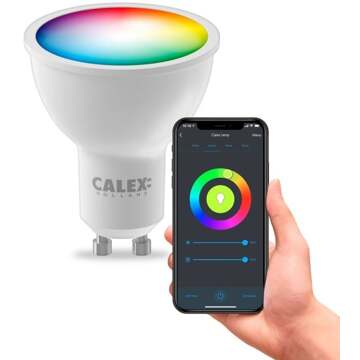 Calex wifi Smart Reflector-lamp GU10 wit en kleur