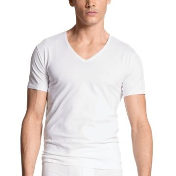 Calida Cotton Code V-Shirt * Actie * Zwart,Wit - Small,Medium,Large,X-Large,XX-Large