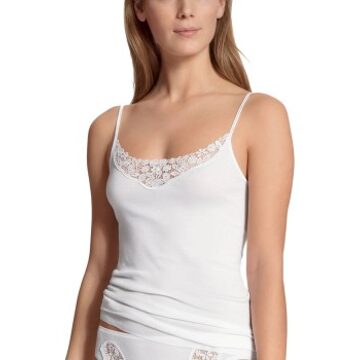 Calida Feminin Sense Spaghetti-Top * Actie * Zwart,Wit - Small,Medium,Large,X-Large