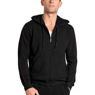 Calida Remix Basic Lounge Jacket * Actie * Zwart - Medium,Large,X-Large,XX-Large