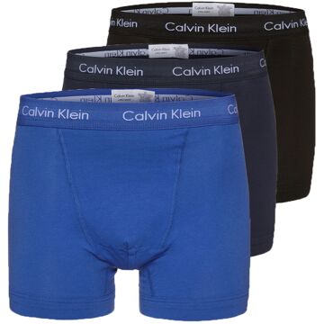 Calvin Klein Boxershorts - Heren - 3-pack - Blauw/Zwart/Navy - Maat L