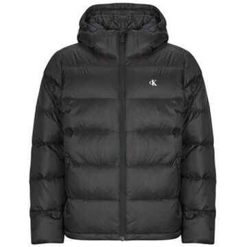Calvin Klein Jeans Donsjas Calvin Klein Jeans LS NYLON ZIP OFF HOOD DOWN PUFFE" Zwart - XXL, S, M, L, XL