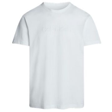 Calvin Klein Logo Cotton Tee Zwart,Wit - Small,Medium,Large,X-Large