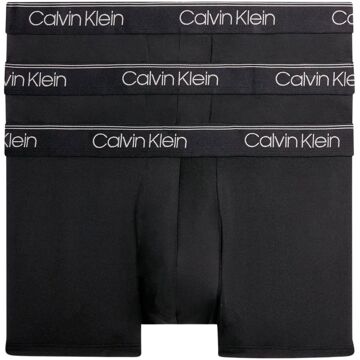 Calvin Klein Low Rise Trunk Boxershorts Heren (3-pack) zwart - wit - M