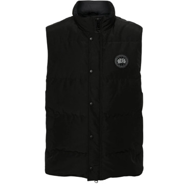 Canada Goose Zwarte Gewatteerde Garson Vest Canada Goose , Black , Heren - Xl,M