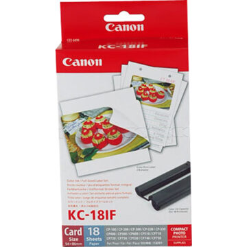 Canon KC-18IF-kleureninkt + 54 x 86 mm stickerpapier, 18 vel Inkt