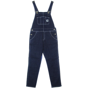 CARHARTT WIP Blauwe Denim Tuinbroek Carhartt Wip , Blue , Dames - XS