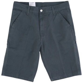 CARHARTT WIP Groene Knie Shorts voor Mannen Carhartt Wip , Blue , Heren - W31,W34