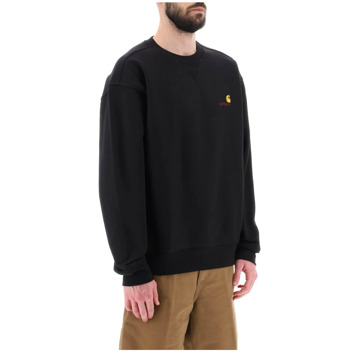 CARHARTT WIP Script Crewneck Sweatshirt Carhartt Wip , Black , Heren