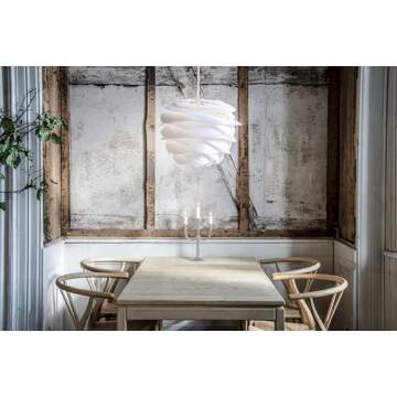 Carmina Medium hanglamp white - met koordset wit - Ø 48 cm