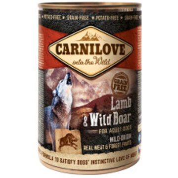 Carnilove lam & wild zwijn natvoer hond (blik) 12 x 400 g