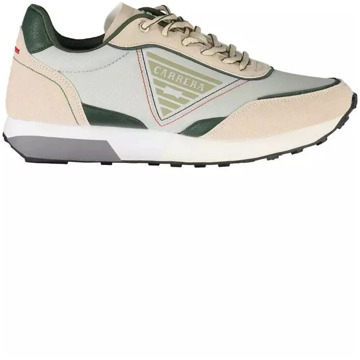 Carrera Beige Eco Lederen Sneakers met Contrastdetails Carrera , Multicolor , Heren - 40 Eu,42 Eu,43 Eu,41 Eu,44 Eu,45 EU