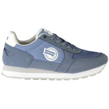 Carrera Blauwe Polyester Sneaker met Contrastdetails Carrera , Blue , Heren - 42 Eu,41 Eu,44 Eu,43 Eu,40 EU