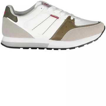 Carrera Witte Polyester Sneaker met Contrasterende Details Carrera , White , Heren - 42 Eu,41 Eu,44 Eu,40 Eu,45 Eu,43 EU