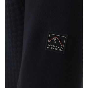 Casa Moda Halfzip Trui Structuur Navy Blauw