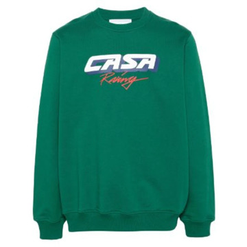 CASABLANCA Donkergroene 3D Racing Sweatshirt Casablanca , Green , Heren - Xl,L,M