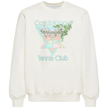 CASABLANCA Wit Tennis Club Sweatshirt Casablanca , White , Heren - Xl,L,M,S