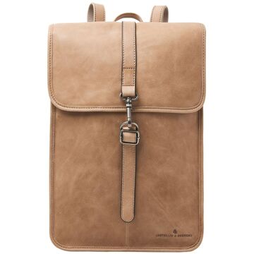 Castelijn & Beerens Carisma Laptoprugzak 15.6" RFID beige - H 41 x B 29 x D 8 cm