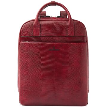 Castelijn & Beerens Donna Hanne Backpack 15.6" RFID rood backpack - H 32 x B 40 x D 11