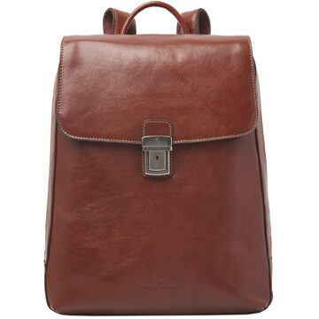 Castelijn & Beerens Gaucho Guus Laptop Backpack 15.6'' cognac backpack - H 40 x B 31.5 x D 10