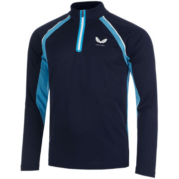 Castore Aeromesh 1/4 Zip Longsleeve Heren donkerblauw - S,M,L,XL,XXL