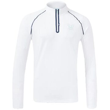 Castore Aeromesh 1/4 Zip Longsleeve Heren wit - S,XL