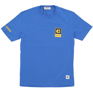 Cat Block C Logo Tee Skydiver CAT , Blue , Heren - Xl,L,M,S