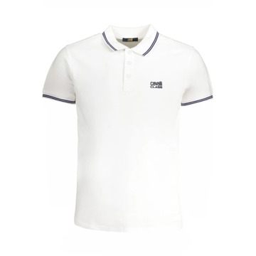 Cavalli Class Witte Katoenen Polo Shirt met Borduurwerk Cavalli Class , White , Heren - 2Xl,Xl,L,M