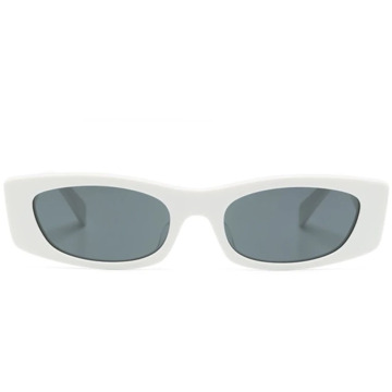 Céline Witte zonnebril voor dagelijks gebruik Celine , White , Dames - 55 MM