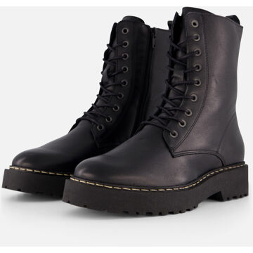 Cellini Veterboots zwart Leer - 36,37,38,39,40,41,42,43