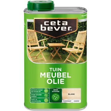 Cetabever Tuin Meubel Houtolie - Zijdemat - Blank - 1L