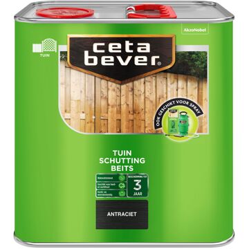 Cetabever Tuin Schutting Beits - Antraciet - 2,5L