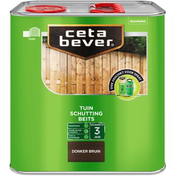 Cetabever Tuin Schutting Beits - Donker bruin - 2,5L