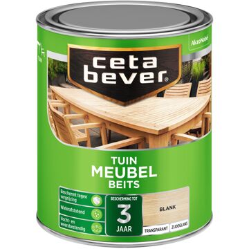 Cetabever Tuinmeubel Beits - Zijdeglans - Blank - 750 ml