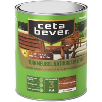 Cetabever Tuinmeubelbeits - Natuurlijk Effect - Douglas - Mat - 750 ml